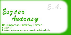 eszter andrasy business card