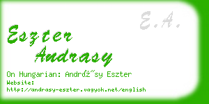 eszter andrasy business card